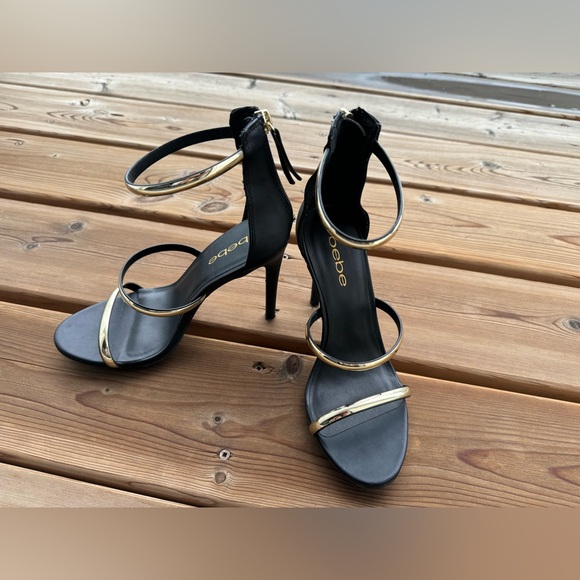 BEBE | Berdine Ankle-Strap Dress Sandals 6.5 - Picture 3 of 12